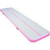 VEVOR Gymnastics Air Mat, 4 inch Thickness Inflatable Gymnastics Tumbling Mat, Tumble Track with Electric Pump, Training Mats for Home Use/Gym/Yoga/Cheerleading/Beach/Park/Water, 13 ft, Pink