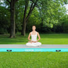 VEVOR Gymnastics Air Mat, 4 inch Thickness Inflatable Gymnastics Tumbling Mat, Tumble Track with Electric Pump, Training Mats for Home Use/Gym/Yoga/Cheerleading/Beach/Park/Water, 10 ft, Mint Green