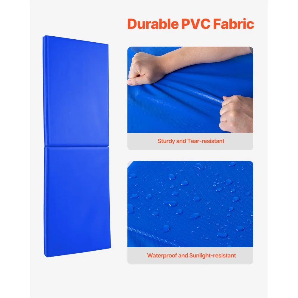 VEVOR Gym Wall Padding, 71 x 24 x 2 inch Tear-Resistant Wall Mat, Removable 2" Thick Foam High Density Basketball Court Wall-Mounted Padding, Durable Waterproof Protective Pad for Gym Garage Basement