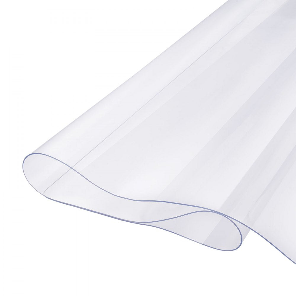 VEVOR Plastic Table Cover, 36 x 54 Inch 1.5 mm Thick Clear Table Protector, Rectangle PVC Desk Mat, Waterproof & Easy Cleaning Desk Pad Tablecloth, for Office Dresser Dining Room Table Night Stand