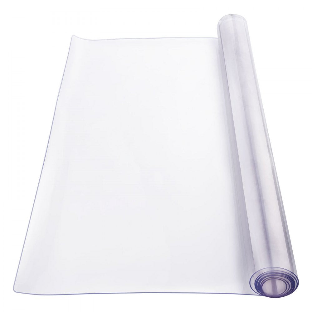 VEVOR Plastic Table Cover, 40 x 60 Inch 2.0 mm Thick Clear Table Protector, Rectangle PVC Desk Mat, Waterproof & Easy Cleaning Desk Pad Tablecloth, for Office Dresser Dining Room Table Night Stand