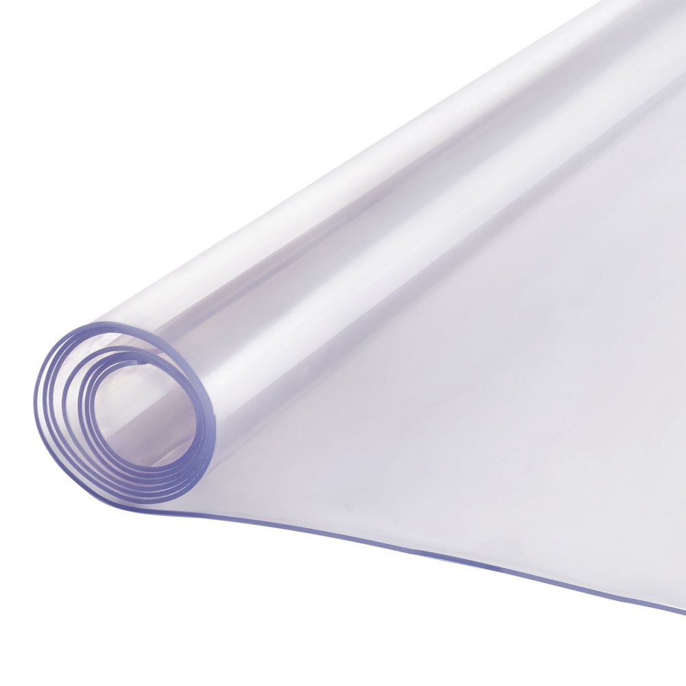 VEVOR Plastic Table Cover, 40 x 60 Inch 2.0 mm Thick Clear Table Protector, Rectangle PVC Desk Mat, Waterproof & Easy Cleaning Desk Pad Tablecloth, for Office Dresser Dining Room Table Night Stand