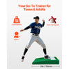 VEVOR Pitching Mound, Portable Baseball Pitcher's Mound, 31 in Indoor Outdoor Pitching Practice and Training Equipment, Softball Pitching Aids with Antifade Turf, Pitching Rubber, Carry Handle