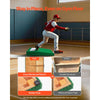 VEVOR Pitching Mound, Portable Baseball Pitcher's Mound, 31 in Indoor Outdoor Pitching Practice and Training Equipment, Softball Pitching Aids with Antifade Turf, Pitching Rubber, Carry Handle
