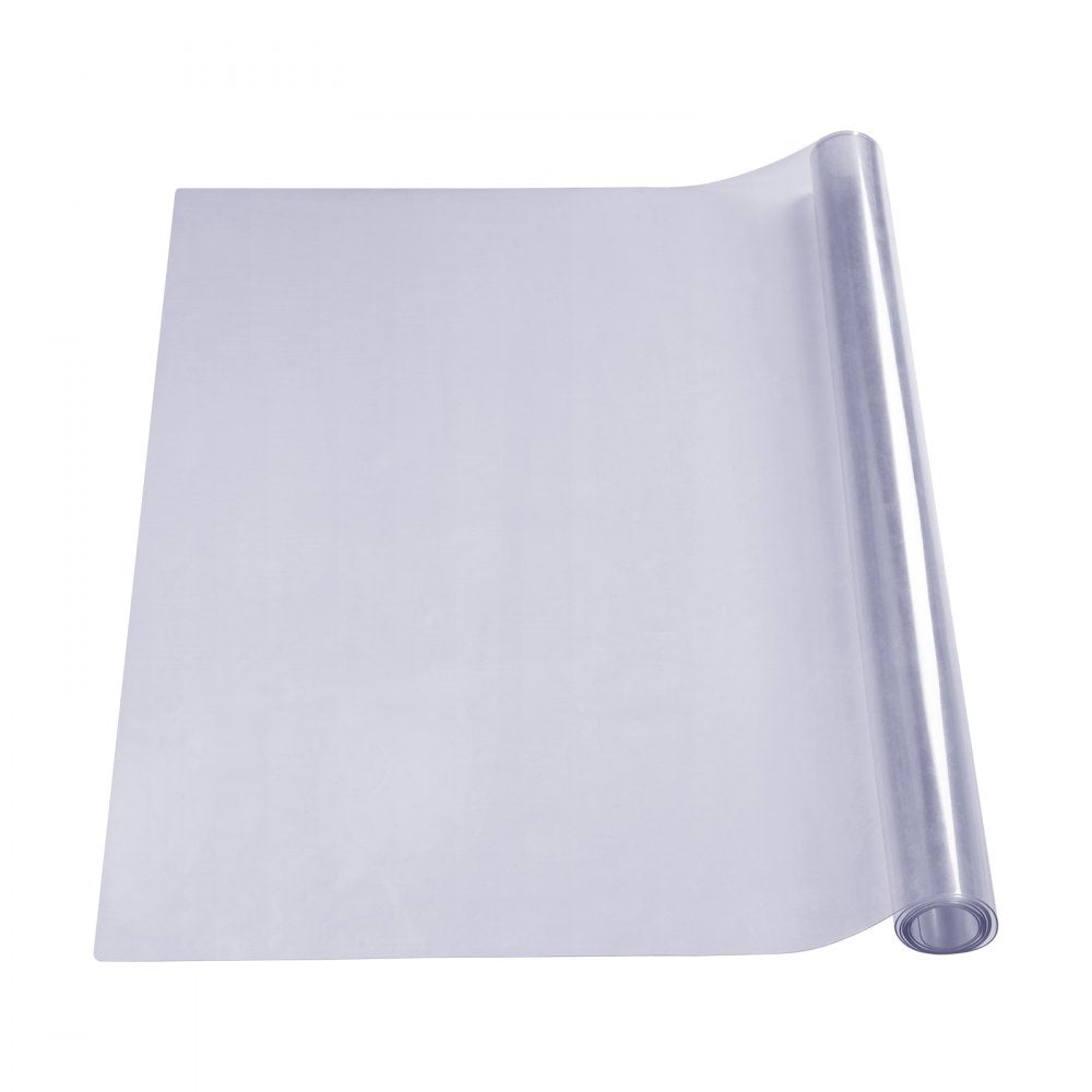 VEVOR Clear Table Cover Protector, 18" x 48"/ 460 x 1232 mm Table Cover, 1.5 mm Thick PVC Plastic Tablecloth, Waterproof Desktop Protector for Writing Desk, Coffee Table, Dining Room Table