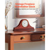 VEVOR Grandfather Clock, 6.4 in Classic Vintage Grandfather Clock, MDF Mantel Clocks with Built-In Quartz Movement and Quiet Design, for Living Room, Bedroom, Home Decor & Gift (Cherry Tone Finish)