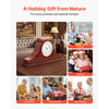VEVOR Grandfather Clock, 6.4 in Classic Vintage Grandfather Clock, MDF Mantel Clocks with Built-In Quartz Movement and Quiet Design, for Living Room, Bedroom, Home Decor & Gift (Cherry Tone Finish)