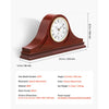 VEVOR Grandfather Clock, 6.4 in Classic Vintage Grandfather Clock, MDF Mantel Clocks with Built-In Quartz Movement and Quiet Design, for Living Room, Bedroom, Home Decor & Gift (Cherry Tone Finish)