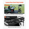 VEVOR Golf Cart Rear Seat Bag Holder, 27.8 x 16.1 x 30.9 inch, Compatible with Most Golf Carts with Rear Seat Grab Bar, Space-Saving Carbon Steel Bag Holder Bracket, No-Drilling Installation, Black