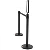 VEVOR Crowd Control Stanchions, 6-Pack Crowd Control Barriers, Carbon Steel Baking Painted Stanchion Queue Post with Sign Holder & 3PCS 6.5FT Retractable Belt, Belt Barrier Line Divider, Easy Assembly
