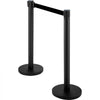VEVOR Crowd Control Stanchions, 6-Pack Crowd Control Barriers with 3PCS 6.5FT Retractable Belt, Stanchion Posts Queue Pole for Crowd Control Barriers, Easy Assembly