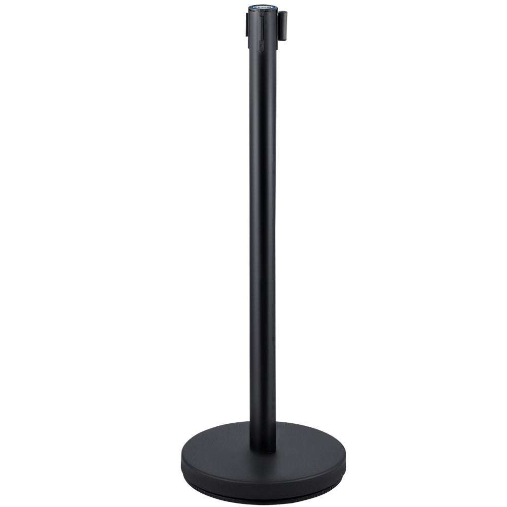 VEVOR Crowd Control Stanchions, 6-Pack Crowd Control Barriers with 3PCS 6.5FT Retractable Belt, Stanchion Posts Queue Pole for Crowd Control Barriers, Easy Assembly