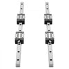VEVOR Linear Rail Guide Kit, HGR20, 2PCS 600 mm (23.62 inch) Linear Rails and 1PCS Ball Screw, 4PCS Slide Blocks, with BF12/BK12 End Support, Coupling, and Nut Housing, for DIY CNC Routers Lathes