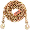 VEVOR Transport Binder Chain, 4900 lbs Working Load Limit, 5/16'' x 20' G80 Tow Chain Tie Down with Grab Hooks, DOT Certified, Galvanized Coating Manganese Steel for Dock Factory Construction Site