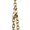 VEVOR G80 Transport Binder Chain, 3/8" x 10.3' 2-Pack Tow Chain with Clevis Grab Hooks, 7100 lbs Safe Working Load, Heavy Duty Logging Chain for Transporting Towing Truck Tie Down Binding Equipment