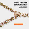 VEVOR G80 Transport Binder Chain, 5/16" x 9.84' 2-Pack Tow Chain with Clevis Grab Hooks, 4900 lbs Safe Working Load, Heavy Duty Logging Chain for Transporting Towing Truck Tie Down Binding Equipment