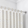 VEVOR Shower Curtain Rod, 28-76 Inches, 1 Inch Diameter Adjustable Spring Tension Stainless Steel Telescoping Rod with Holders, No Drilling Non-Slip for Bathroom, Closet, Window, Room Divider, Silver