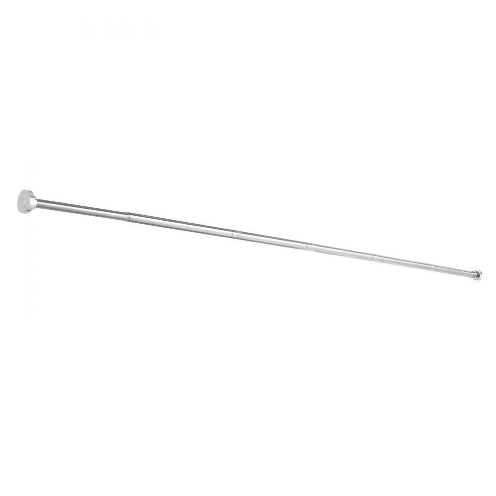 VEVOR Shower Curtain Rod, 28-76 Inches, 1 Inch Diameter Adjustable Spring Tension Stainless Steel Telescoping Rod with Holders, No Drilling Non-Slip for Bathroom, Closet, Window, Room Divider, Silver