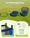 20-50 mins easy setup - easy to hang and complete accessories