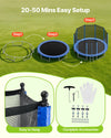20–50 minutes easy setup (steps and accessories)