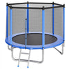 VEVOR Outdoor Trampoline, 8FT Round Recreational Trampoline with Enclosure Net, ASTM Approved, Heavy Duty Trampolines, Max 265 lbs Weight Capacity, Anti-Rust Backyard Trampolines for Kids & Adults