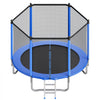 VEVOR Outdoor Trampoline, 8FT Round Recreational Trampoline with Enclosure Net, ASTM Approved, Heavy Duty Trampolines, Max 265 lbs Weight Capacity, Anti-Rust Backyard Trampolines for Kids & Adults