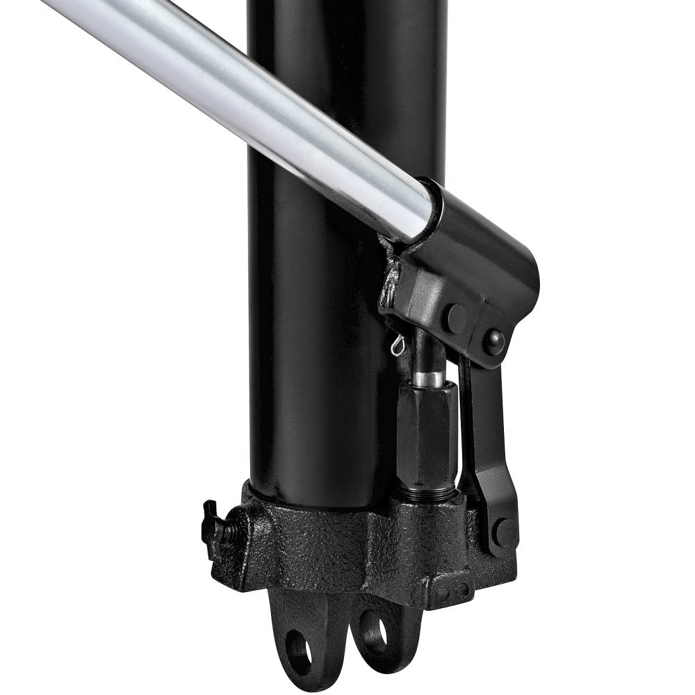 VEVOR Hydraulic Long Ram Jack, 3 Tons/6600 lbs Capacity, with Single Piston Pump and Clevis Base, Manual Cherry Picker with Handle, for Garage/Shop Cranes, Engine Lift Hoist, Black