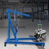 VEVOR Hydraulic Long Ram Jack, 8 Tons/17363 lbs Capacity, with Single Piston Pump and Clevis Base, Manual Cherry Picker with Handle, for Garage/Shop Cranes, Engine Lift Hoist, Blue