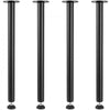 VEVOR 28 Inch Adjustable Desk Legs, Reinforced Steel Office Table Furniture legs Set of 4 for DIY, 1200 lbs Load Capacity Heavy Duty Desk Legs, Quick Instalation Legs with Adjustable Foot Cup Black