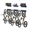 VEVOR Bike Storage Rack, 6 Bike Racks and 3 Helmets Hooks, Wall Mount Bike Storage Hanger with 3 Shelves, Home & Garage Organizer, Customizable for Various Bike Sizes, Holds Up to 300 lbs, 48-inch