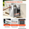 VEVOR Outdoor Kitchen Drawer Combo, 23"W x 21"H x 30"D, Propane Ring, for BBQ Island Storage, Patio Bars and Grill Station, with Handle, Built-In BBQ Island Drawers Organize Cookware Accessories