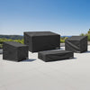 VEVOR Patio Furniture Cover 4-Piece Set, 420D Heavy Duty Waterproof Outdoor Dining Table and Chairs Cover Set, Lawn Patio Furniture Covers for Outdoor Sofa, Couch, Chairs, Coffee Table, Black
