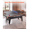 VEVOR 3-in-1 Combo Game Table Set 80" Air Hockey Ping-Pong Dining Table, Space-Saving for Family Game Room Entertainment, Multi Combination Arcade Hockey Table, Complete Accessory Set Included