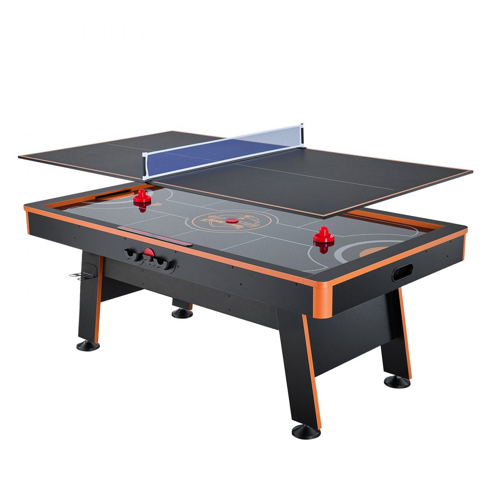 VEVOR 3-in-1 Combo Game Table Set 80" Air Hockey Ping-Pong Dining Table, Space-Saving for Family Game Room Entertainment, Multi Combination Arcade Hockey Table, Complete Accessory Set Included