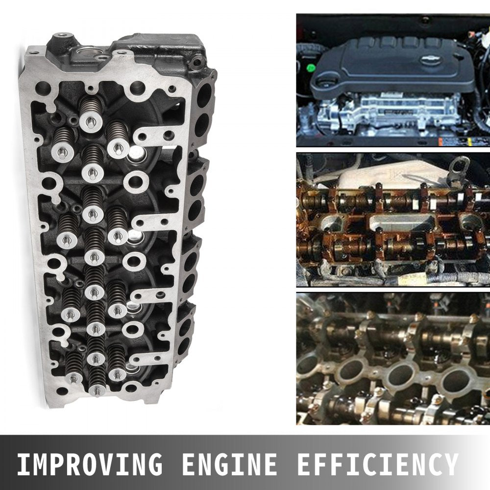 VEVOR Cylinder Head Assembled, Engine Cylinder Head Assembly Replacement 6.4L, Cast Iron Cylinder Head Fit for 08-10 Ford F250 F350 F450 F550