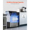 VEVOR commercial ice maker - 33 lbs ice storage capacity