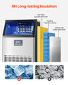 VEVOR commercial ice maker - 8H long-lasting insulation