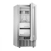 VEVOR Undercounter Built-in Ice Maker, 66 Lbs/Day Under Counter Nugget Ice Maker Machine with Reversible Door Stainless Steel, Freestanding Ice Maker for Commercial Home Kitchen, Electric Drainage