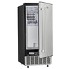 VEVOR Undercounter Built-in Ice Maker, 80 Lbs/Day Under Counter Ice Maker Machine with Reversible Door Stainless Steel, Freestanding Ice Maker for Commercial Home Kitchen, Electric Drainage