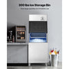 VEVOR Commercial Ice Maker Machine, 400LBS/24H Ice-Making Machine with 300LBS Stainless Steel Storage Bin, Auto Self-Cleaning Ice Maker with Touchscreen for Bar Cafe Restaurant Business Commercial