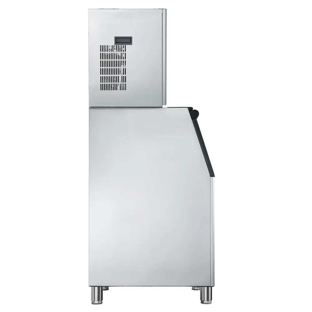 VEVOR Commercial Ice Maker Machine, 400LBS/24H Ice-Making Machine with 300LBS Stainless Steel Storage Bin, Auto Self-Cleaning Ice Maker with Touchscreen for Bar Cafe Restaurant Business Commercial