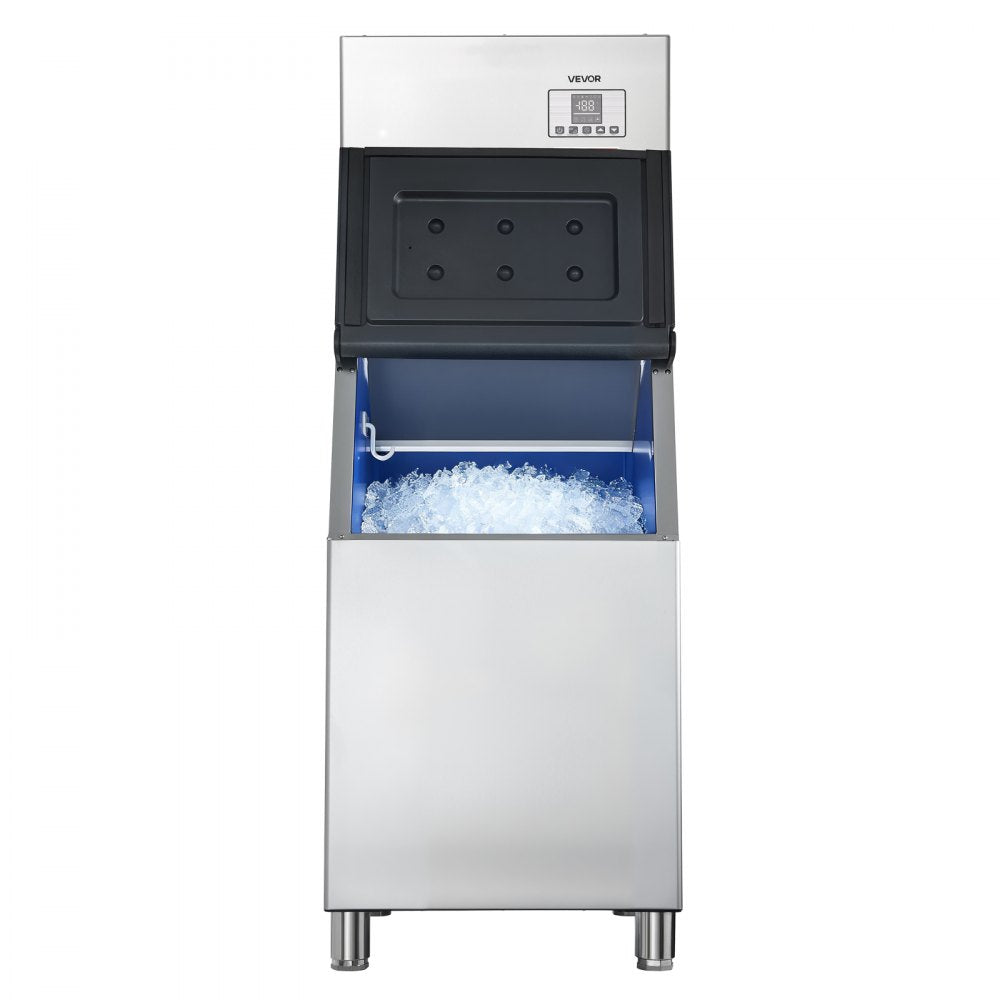 VEVOR Commercial Ice Maker Machine, 400LBS/24H Ice-Making Machine with 300LBS Stainless Steel Storage Bin, Auto Self-Cleaning Ice Maker with Touchscreen for Bar Cafe Restaurant Business Commercial