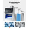 VEVOR Commercial Ice Maker Machine, 450LBS/24H Ice-Making Machine with 250LBS Stainless Steel Storage Bin, Auto Self-Cleaning Ice Maker with Touchscreen for Bar Cafe Restaurant Business Commercial
