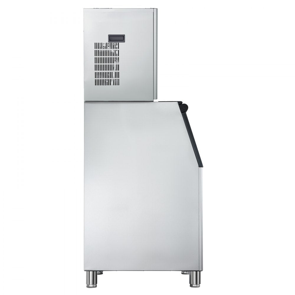 VEVOR Commercial Ice Maker Machine, 550LBS/24H Ice-Making Machine with 300LBS Stainless Steel Storage Bin, Auto Self-Cleaning Ice Maker with Touchscreen for Bar Cafe Restaurant Business Commercial