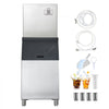 VEVOR Commercial Ice Maker Machine, 550LBS/24H Ice-Making Machine with 300LBS Stainless Steel Storage Bin, Auto Self-Cleaning Ice Maker with Touchscreen for Bar Cafe Restaurant Business Commercial