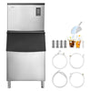 VEVOR Commercial Ice Maker Machine, 1000LBS/24H Ice-Making Machine with 500LBS Stainless Steel Storage Bin, Auto Self-Cleaning Ice Maker with Touchscreen for Bar Cafe Restaurant Business Commercial