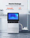 VEVOR Commercial Ice Maker Machine with Pump, 130Lbs/24H with 33Lbs Storage, 45 Cubes per Cycle, Freestanding & Under Counter Ice Maker with LED Display & Self-Cleaning, for Home Bar Restaurant