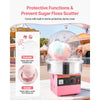 VEVOR Electric Cotton Candy Machine, 1000W Electric Floss Maker With Cover, Commercial Cotton Candy Machine w/Stainless Steel Bowl & Sugar Scoop, Ideal for Home, Carnival, Birthday, Family Party, Pink