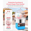 VEVOR Electric Cotton Candy Machine, 1000W Electric Floss Maker With Cover, Commercial Cotton Candy Machine w/Stainless Steel Bowl & Sugar Scoop, Ideal for Home, Carnival, Birthday, Family Party, Blue