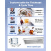 VEVOR Commercial Ice Maker Machine with Pump, 265 lbs/24h with 85 lbs Storage Capacity, Built-in/Freestanding/Under Counter, Stainless Steel Ice Maker with LED Display & Self-Cleaning, for Home Bar